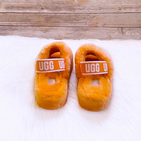 UGG Fluff Yeah Slide Poppy In California Poppy - Picture 4 of 8